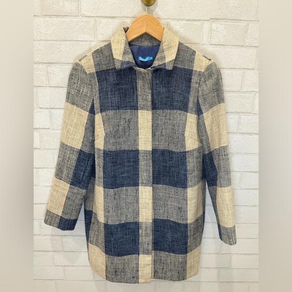 J. McLaughlin Checkered Mid- Season Coat - Picture 3 of 6